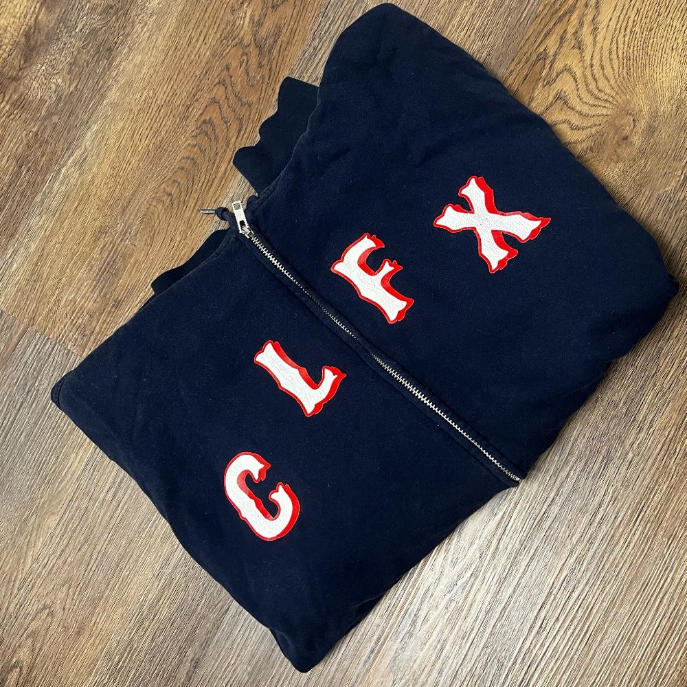 Denver Colfax 303 Board Vintage Skateshop Hoodie XL Navy Blue